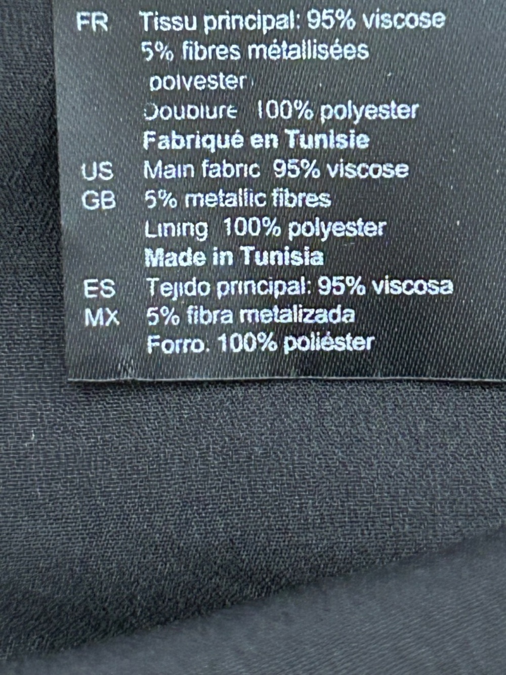 Sandro Black Viscose Slip Dress Minimalist V Neck Mini Size 40/8 - Picture 10 of 12